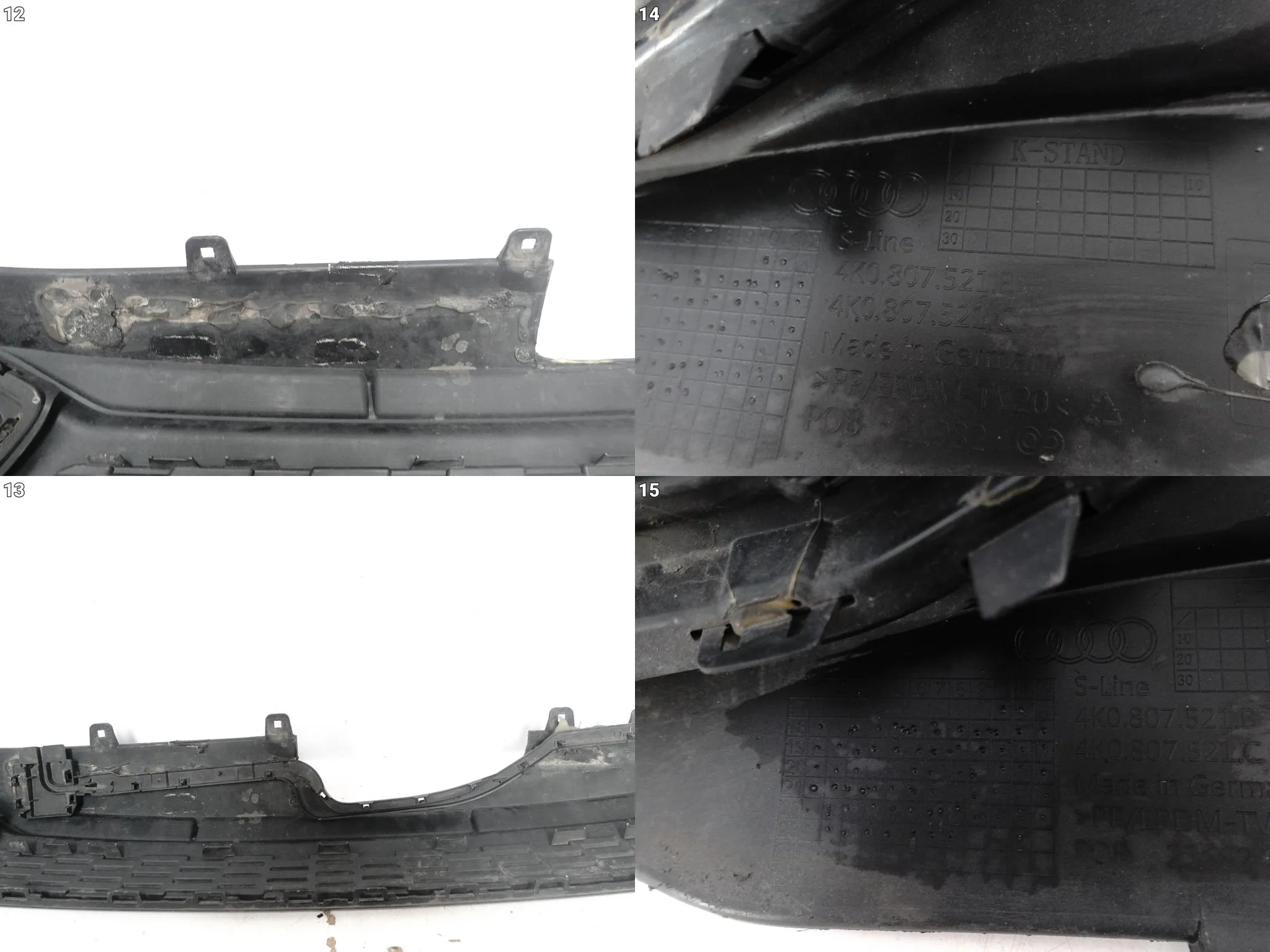 AUDI A6 4K0 C8 S-LINE 18-23 SPOILER DYFUZOR W ZDERZAK TYŁ + ŚLIZG + RAMKA 622f10ea7cb5d54a0d9663df6af8e757