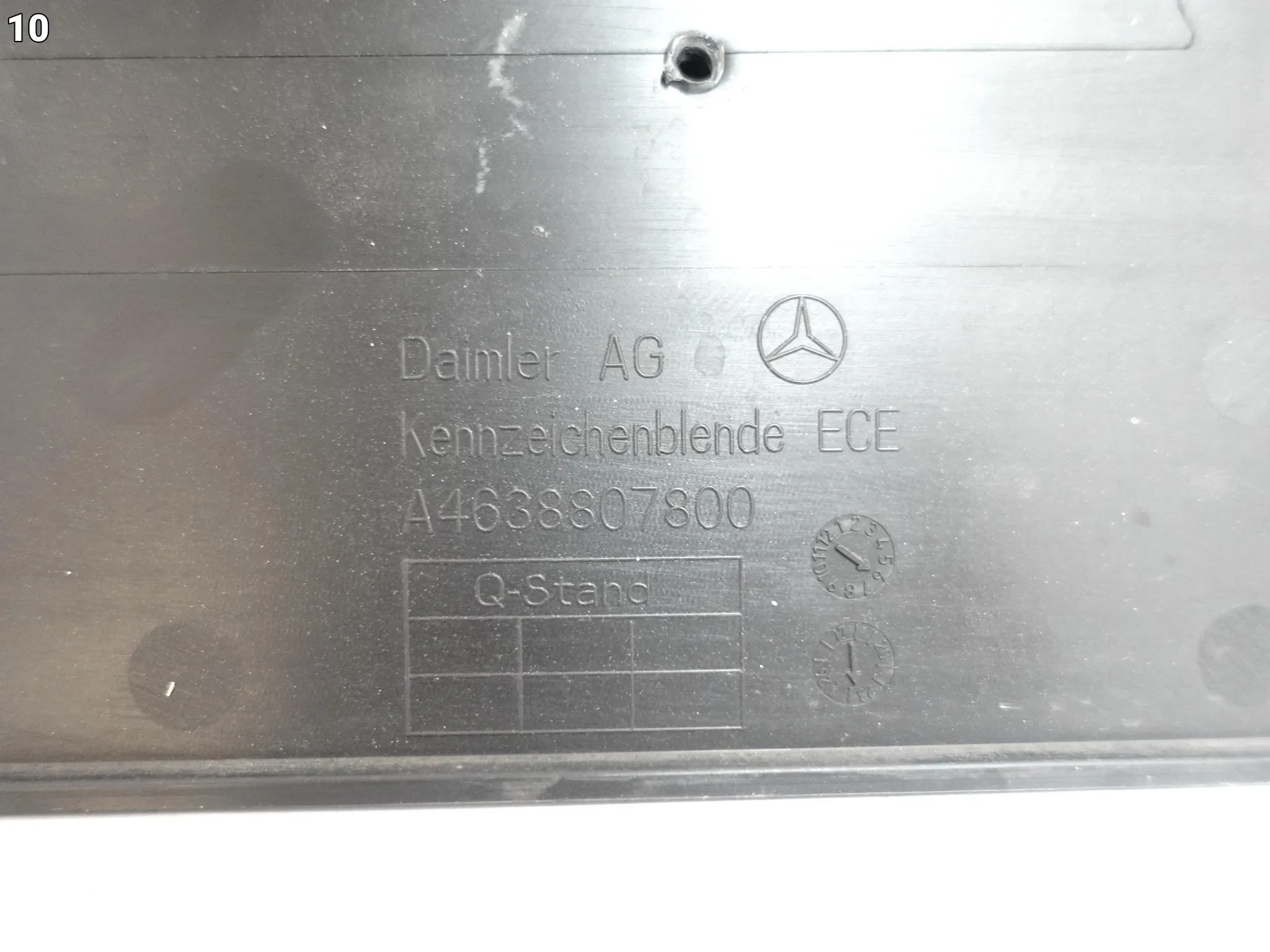 MERCEDES G-KLASA W463 AMG 63 65 LIFT 18- PODKŁADKA TABLICY REJESTRACYJNEJ b6010cc0b4ee36889bda31e25bece0b6