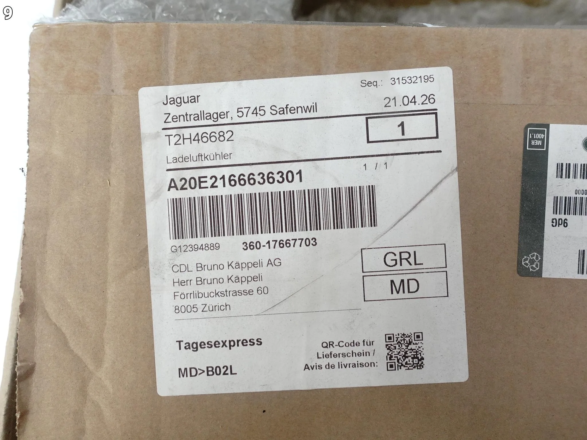 JAGUAR XE X760 LAND ROVER DEFENDER L663 CHŁODNICA POWIETRZA INTERCOOLER d2ebe1cfda3ddb24cbff240433354b73
