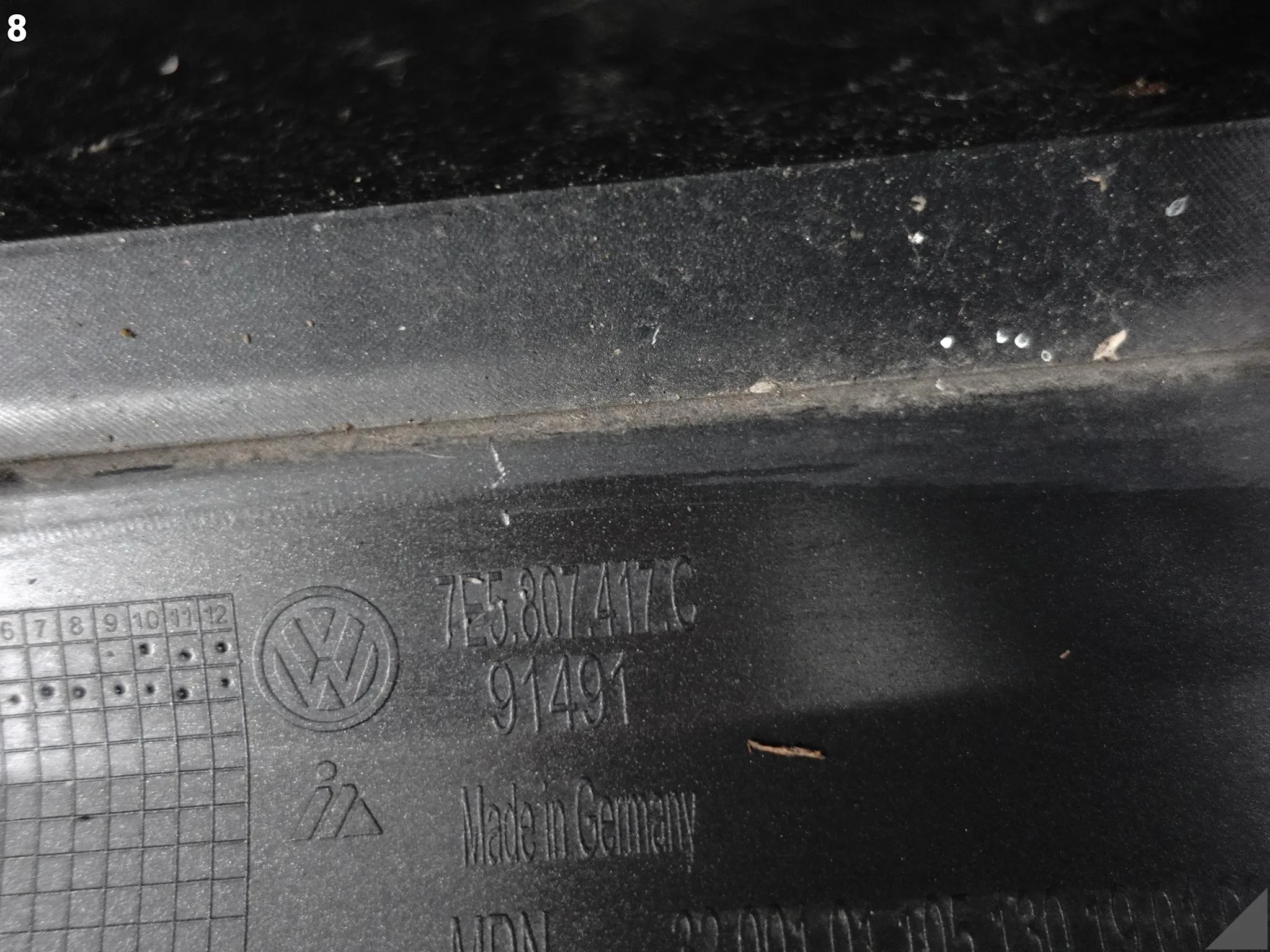 VW T6 TRANSPORTER MULTIVAN 7E5 15- ZDERZAK TYŁ (WERSJA Z KLAPĄ BAGAŻNIKA) 91898bf6a42ad827b1f079a794296754