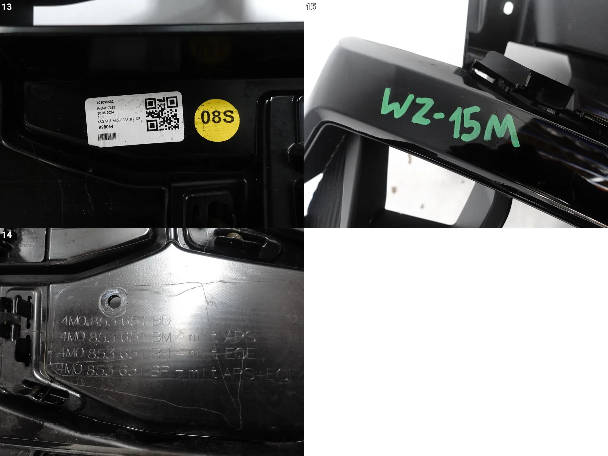 AUDI SQ7 S Q7 4M0 II LIFT 24- EMBLEMAT GRILL ATRAPA BLACK (ACC/KAMERA/PDC) 9cc339a48c8a8ba623563e2a7663af3e