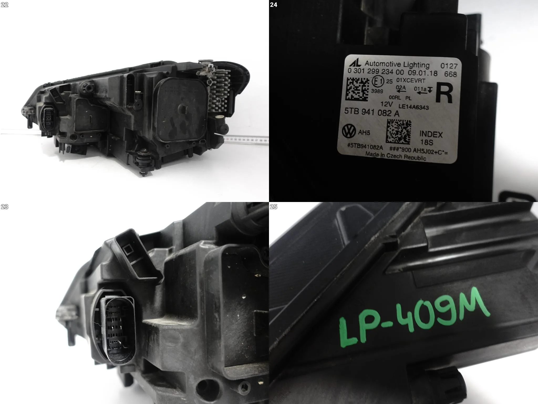 VW TOURAN 5TB 2 II III 15-26 LAMPA FULL LED PRAWA PRZÓD EUROPA 082A 63907e42b86560590e540dba5b7c909f