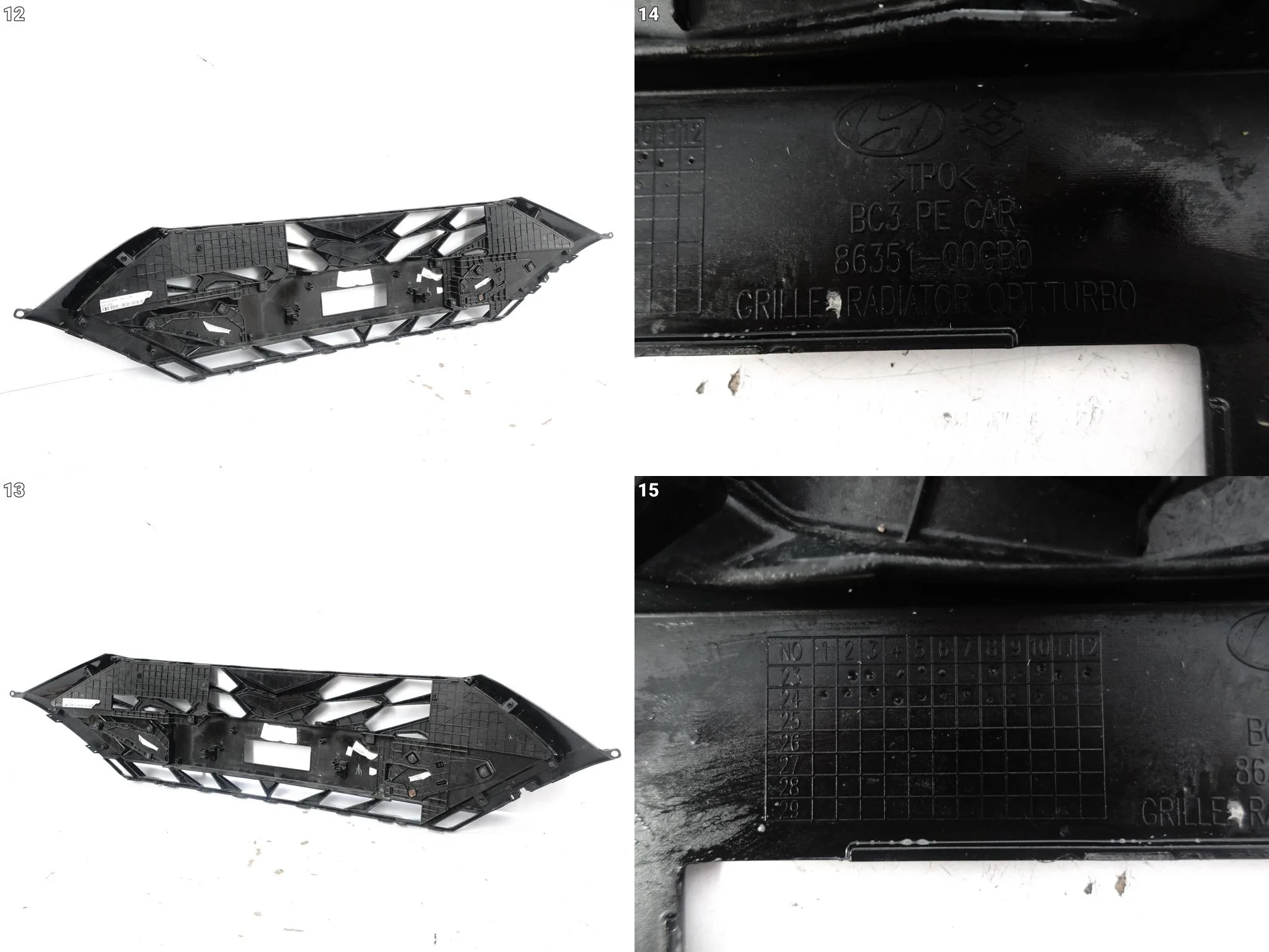 HYUNDAI I20 III 3 BC3 23- LIFT GRILL ATRAPA KRATKA W ZDERZAK PRZÓD 76238433056bfa434d29f7ff37cb91e8