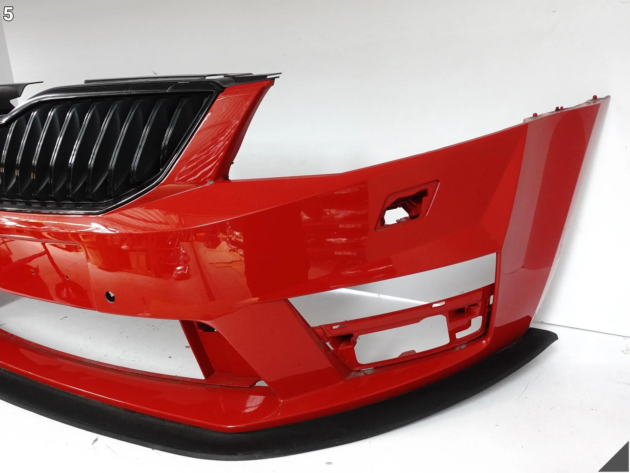 SKODA OCTAVIA 3 RS VRS 5E0 12-16 ZDERZAK + GRILL SPOILER PRZÓD PDC SPRYSKI 9813dadebb91b173af589151eb4d4092