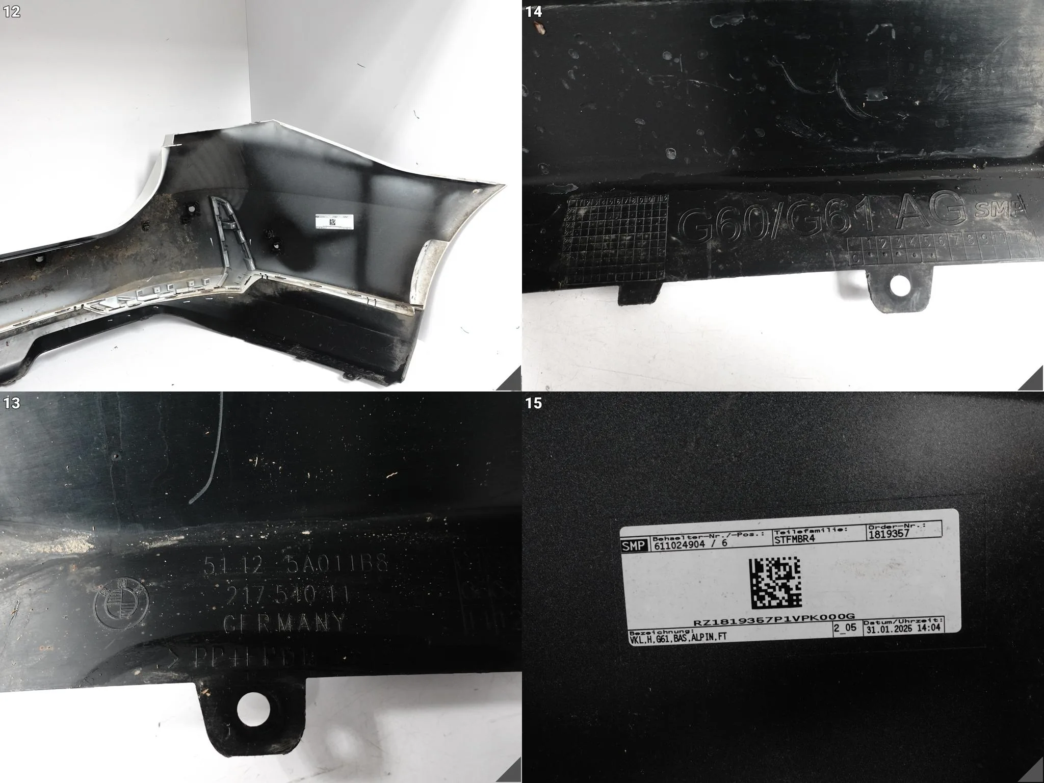 BMW 5 G61 BASIC TOURING KOMBI 23- ZDERZAK DYFUZOR SPOILER TYŁ (6xPDC) 0fd06aaf0a38af4c64e80ac5fa1852a8