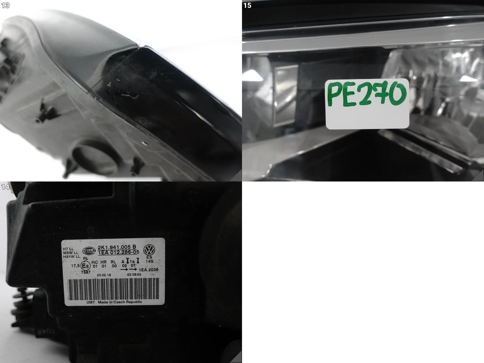 VW CADDY 2K1 2K LIFT 15-20 LAMPA HEADLIGHT ZWYKŁA HALOGEN LEWA PRZÓD EUROPA e1983dc7b3935743e78a97b551a043b7