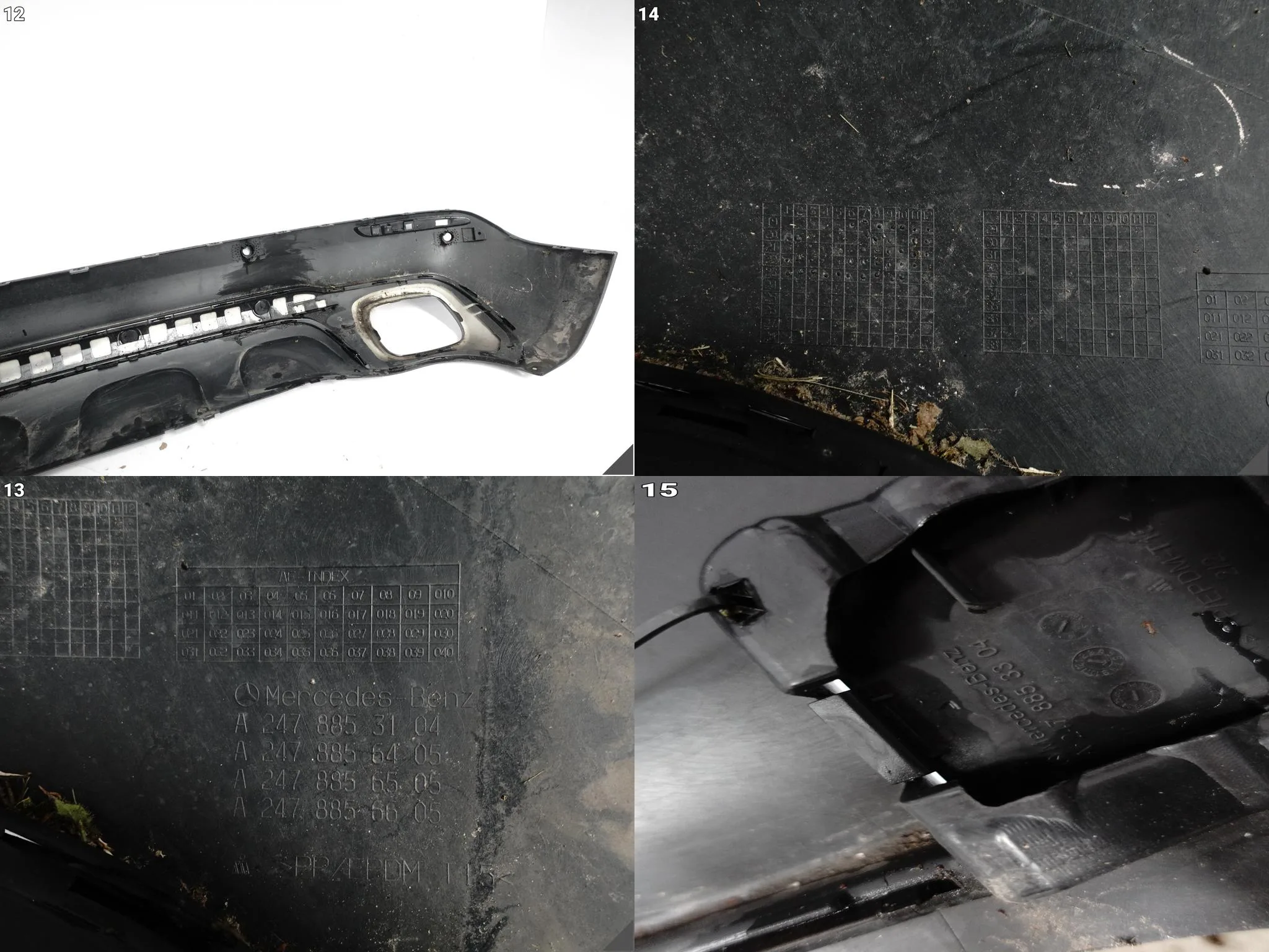 MERCEDES GLA II 2 H247 19-23 SPOILER DYFUZOR DOKŁADKA W ZDERZAK TYŁ (PDC) 3a37169b4c1b20fbc9a2347141e1d6dd