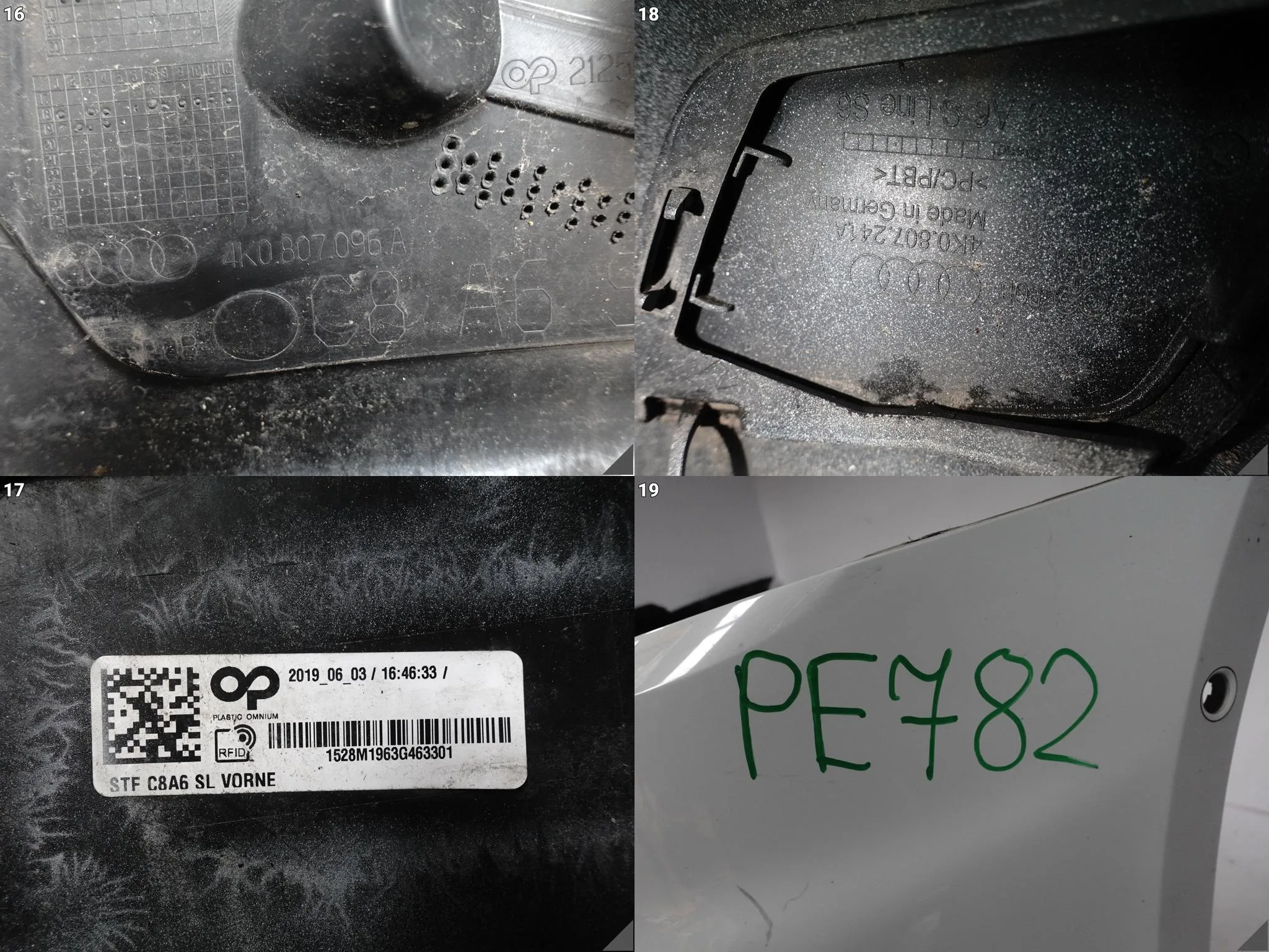 AUDI A6 S6 C8 4K S-LINE 18-25 ZDERZAK BUMPER PRZÓD (SPRYSKI/6xPDC) d6ca8fffe014311a465c69fe6f1d000a