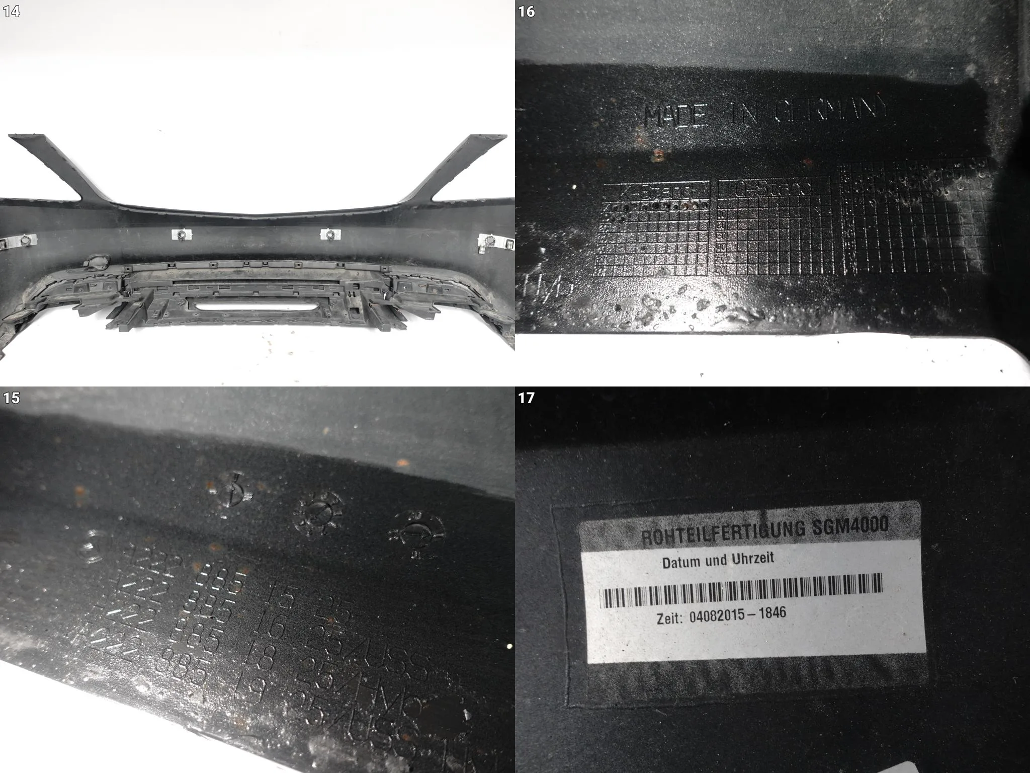 MERCEDES S-KLASA S63 63 S65 65 W222 AMG 13-17 ZDERZAK SPOILER TYŁ (PDC) 86f5964f5923f57157c7a65e96143d40