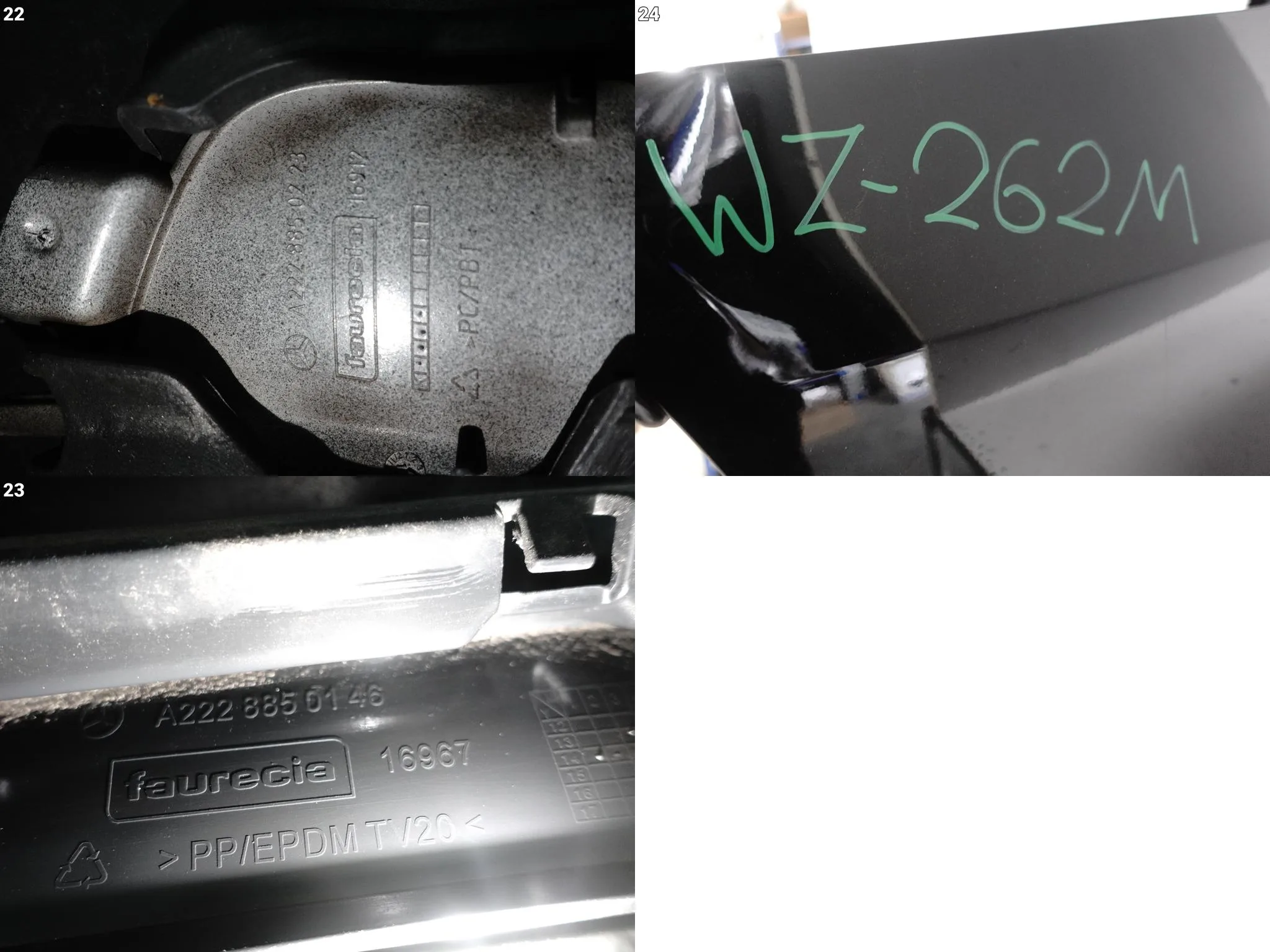 MERCEDES S-KLASA S63 63 S65 65 W222 AMG 13-17 ZDERZAK SPOILER TYŁ (PDC) 809f331471a5687b2305ab499ce23dc2