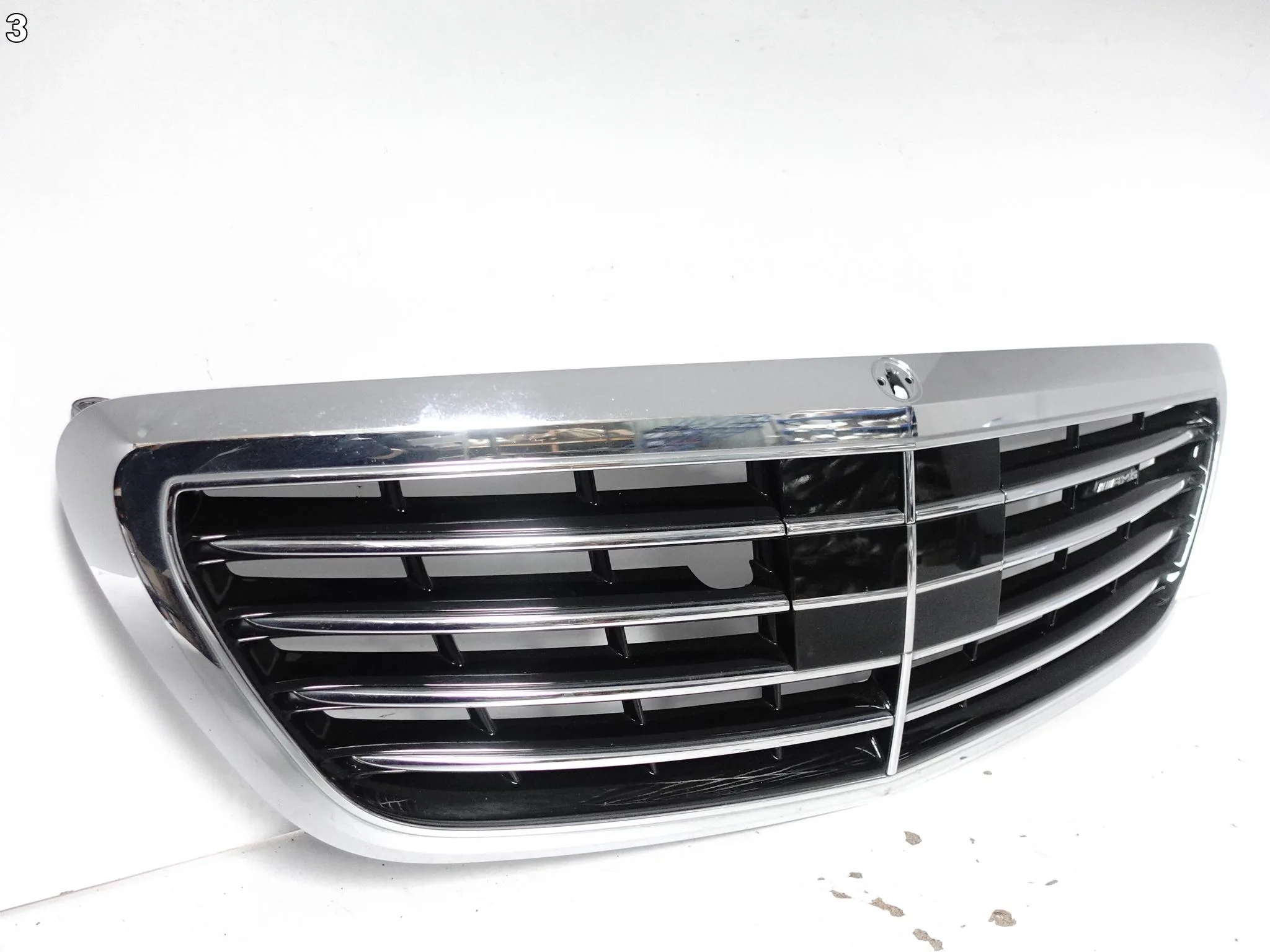 MERCEDES S-KLASA S63 63 W222 AMG 13-17 GRILL ATRAPA KRATKA POD RADAR PRZÓD 3ee0c8f12738336b56042ef97fa9d25f