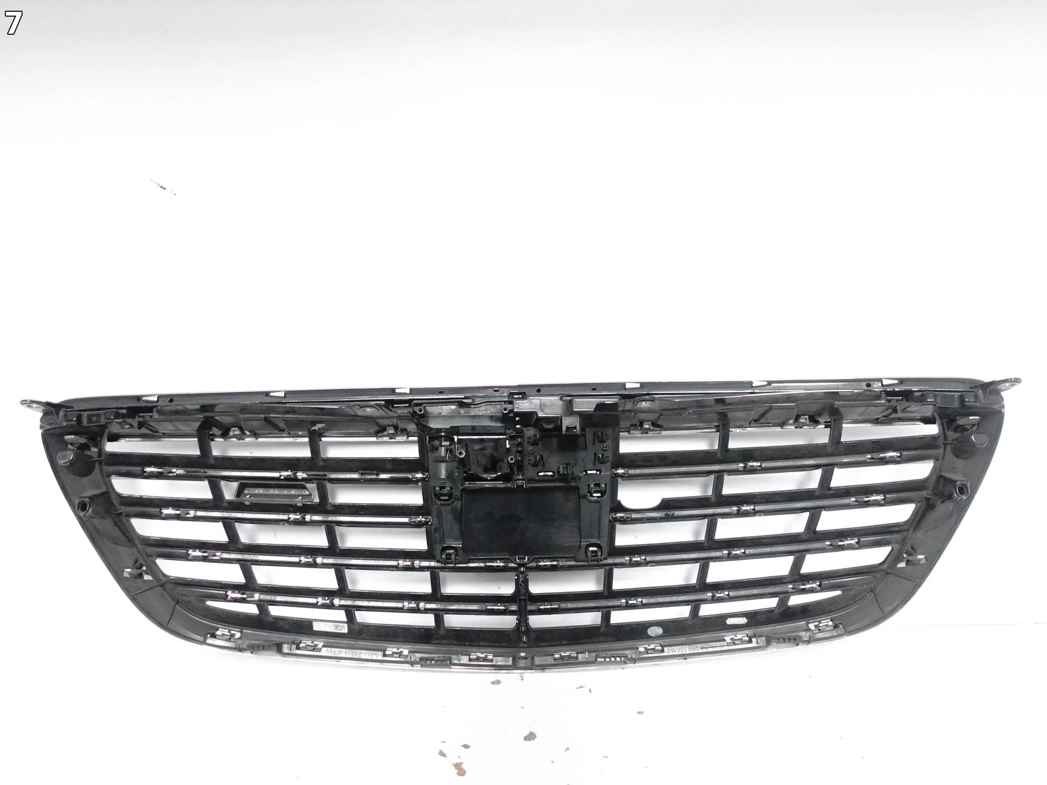 MERCEDES S-KLASA S63 63 W222 AMG 13-17 GRILL ATRAPA KRATKA POD RADAR PRZÓD 712f28420f6ab738932df2722b486db1
