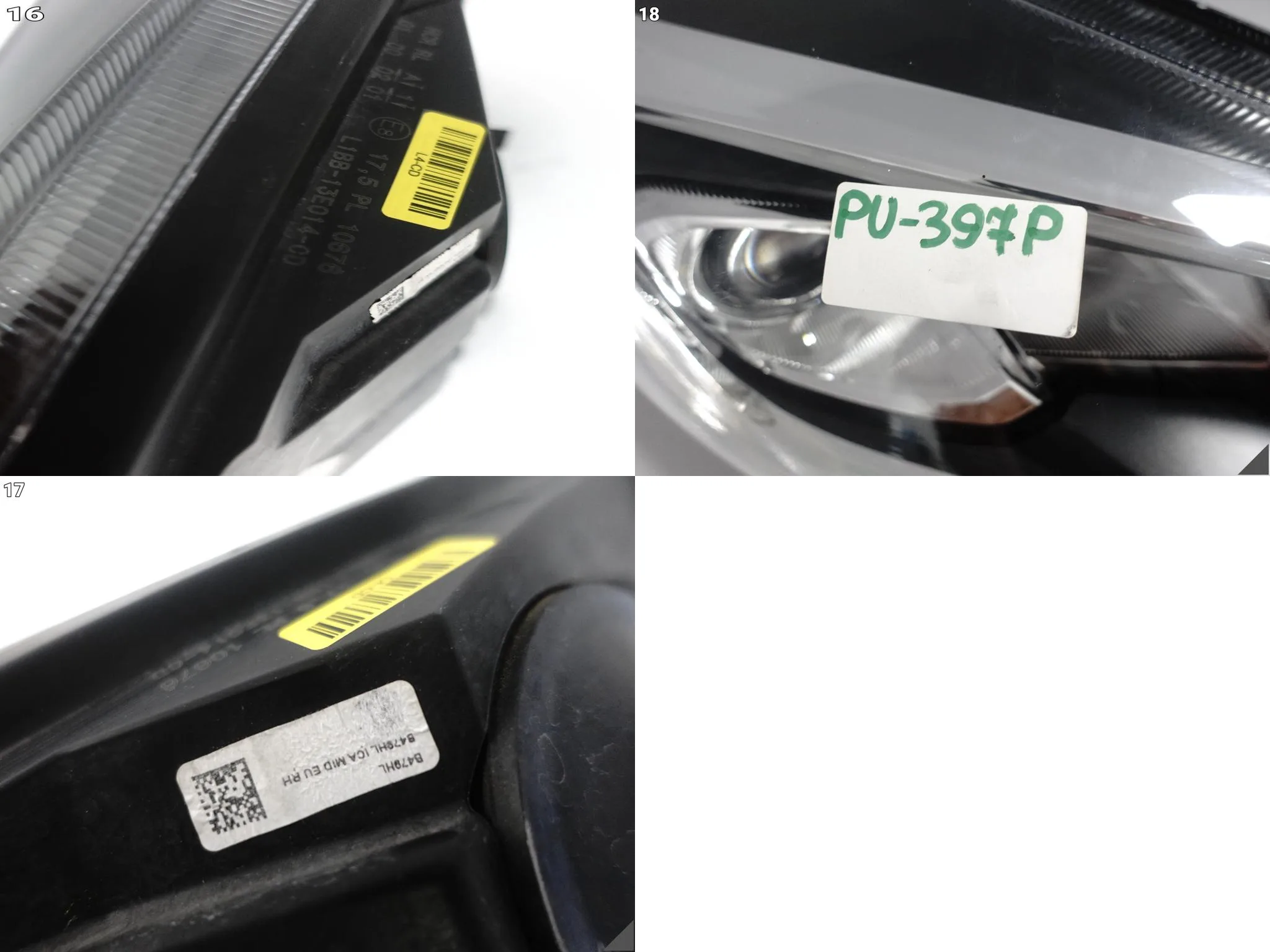 FORD FIESTA MK8 VIII VII 17-22 LAMPA ZWYKŁA HALOGEN + LED PRAWA PRZÓD EUROPA fb1623b11991056e79e672583654db8d
