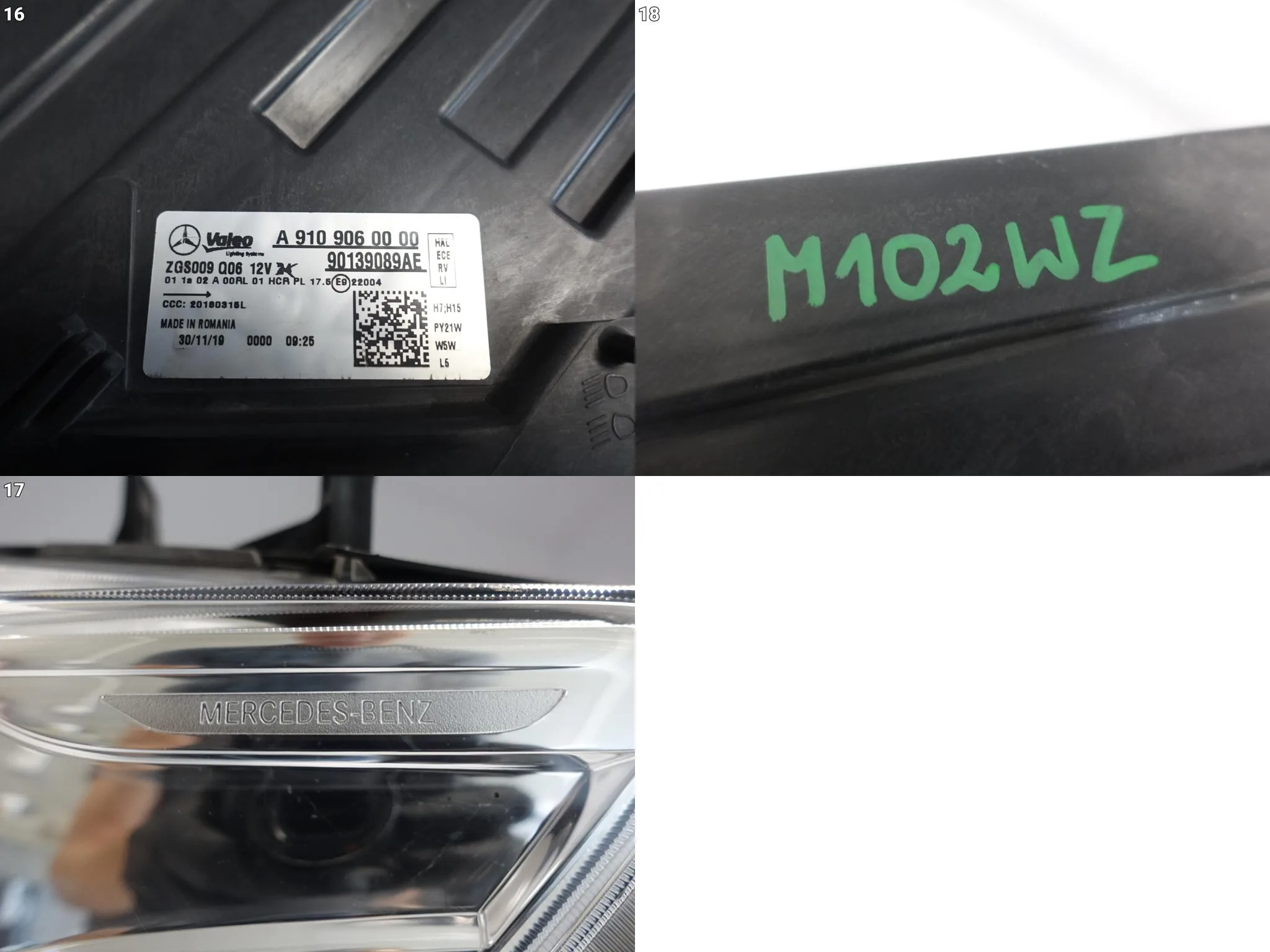 MERCEDES SPRINTER W910 W907 18- LAMPA HALOGEN ZWYKŁA H7 + H15 LEWA PRZÓD EU 52de8b6fd6e63ce151210ef66f8c0266