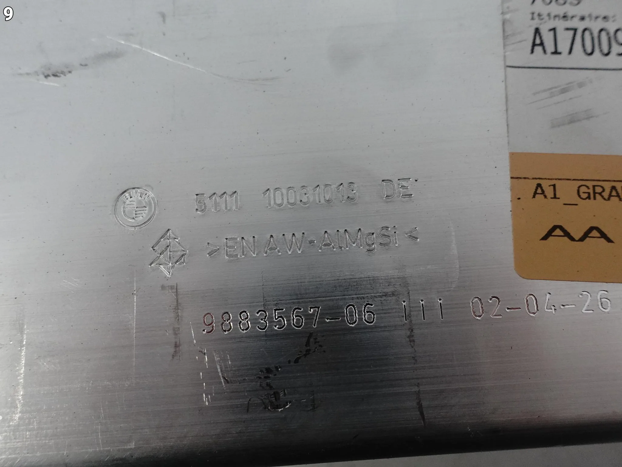 BMW F70 F74 X1 U11 X2 U10 U12 U25 BELKA WSPORNIK STREFA ZGNIOTU LEWA PRZÓD a594490c6552d32e555b28381208cedd