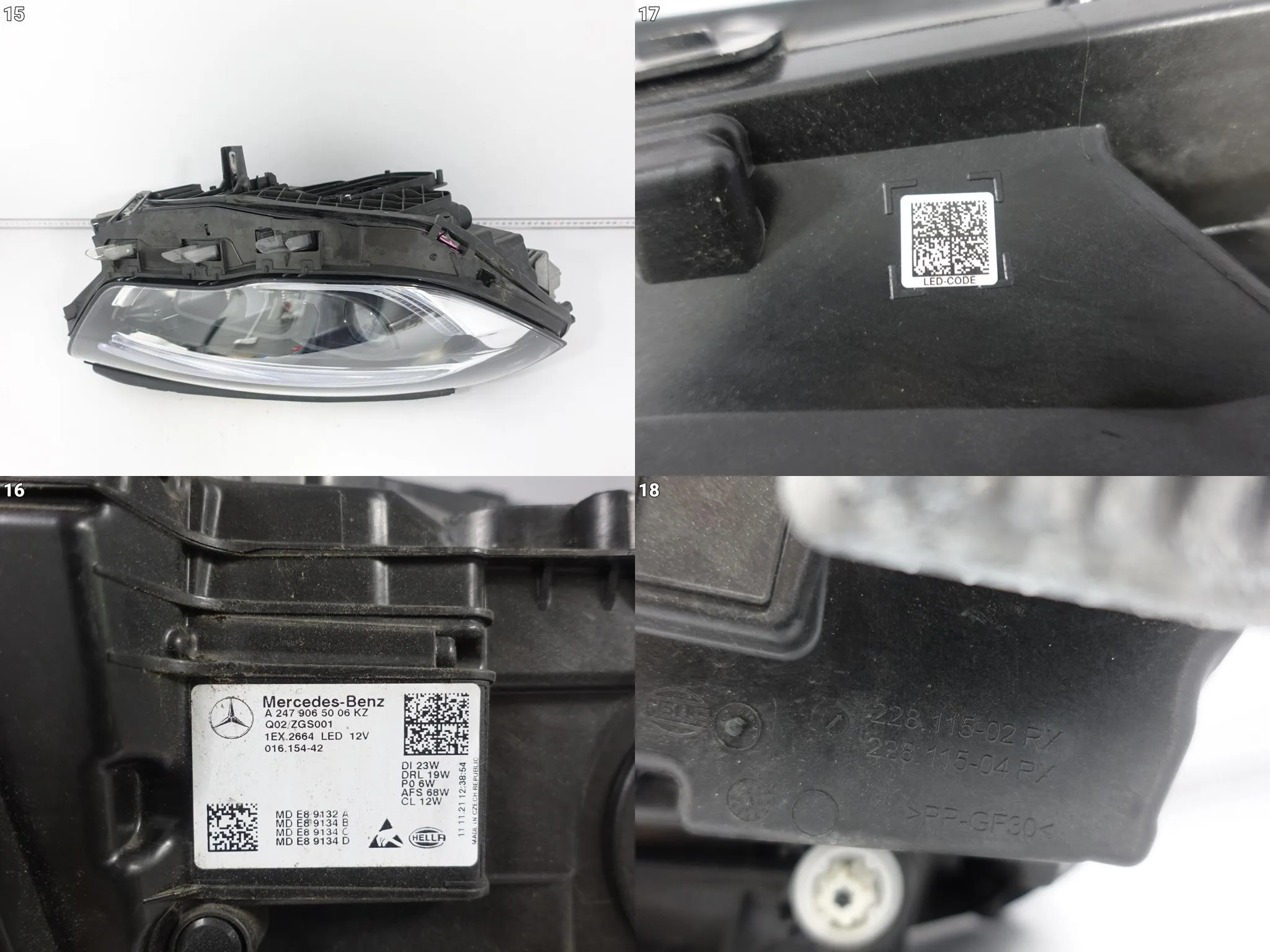 MERCEDES GLA II 2 H247 19-23 LAMPA FULL LED MULTIBEAM PRAWA PRZÓD EUROPA 01cc0992dc925bead346d95e16b77f84