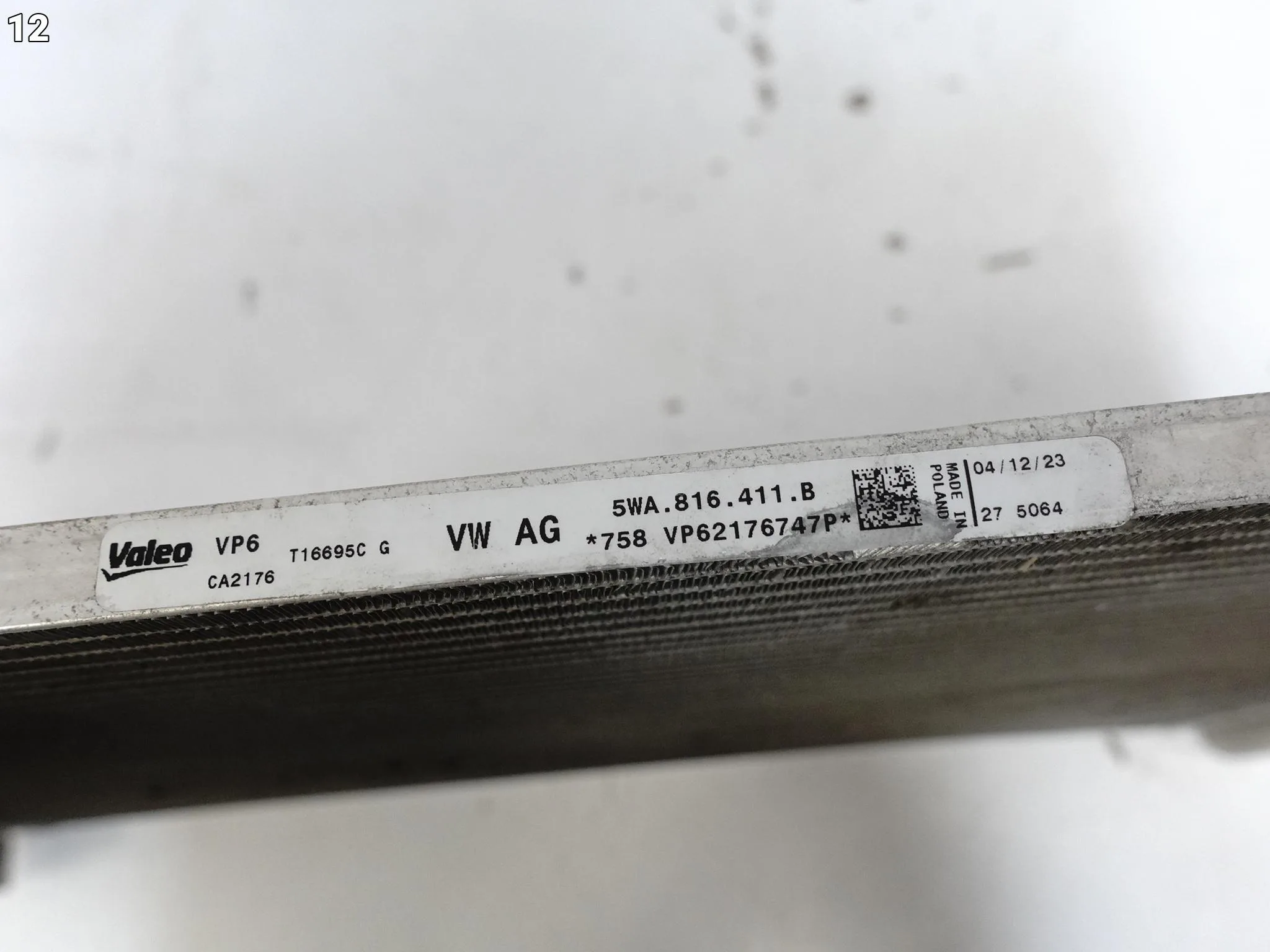 VW AUDI SKODA SEAT CUPRA CHŁODNICA KLIMATYZACJI KLIMA PRZÓD 5WA816411B 0fb7f0d22f3020ffcce8470e63f0e6eb
